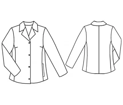 Digital pattern 7048 technical sketch
