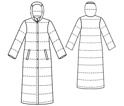 Digital pattern 7051 technical sketch