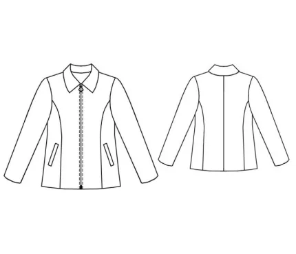 Digital pattern 7054 technical sketch