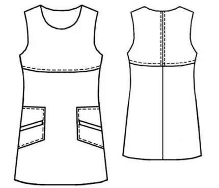 Digital pattern 7060 technical sketch