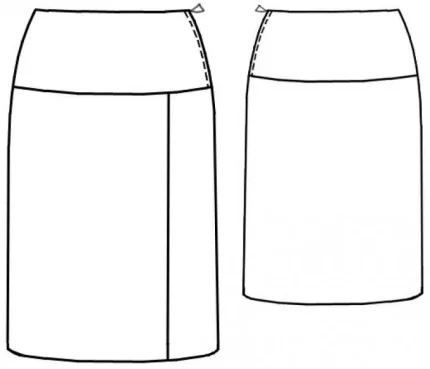 Digital pattern 7066 technical sketch