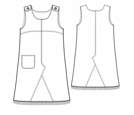 Digital pattern 7070 technical sketch