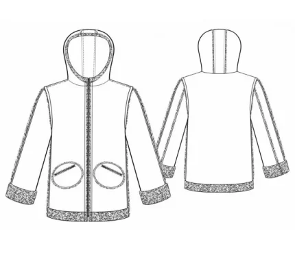 Digital pattern 7071 technical sketch