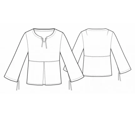 Digital pattern 7074 technical sketch