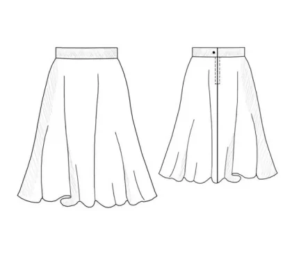 Digital pattern 7077 technical sketch