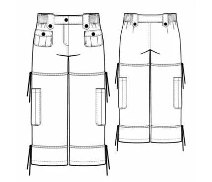 Digital pattern 7079 technical sketch