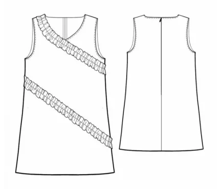 Digital pattern 7081 technical sketch