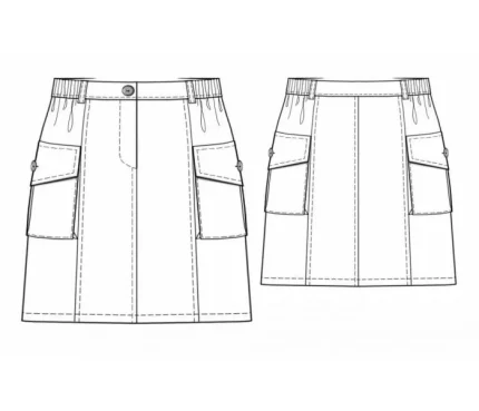 Digital pattern 7088 technical sketch