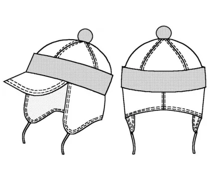 Digital pattern 7096 technical sketch