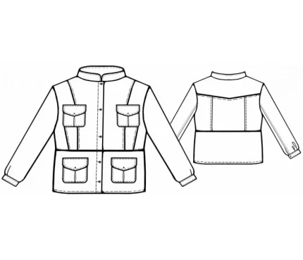 Digital pattern 7099 technical sketch