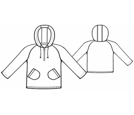 Digital pattern 7100 technical sketch