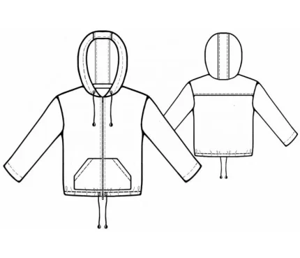 Digital pattern 7101 technical sketch