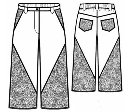 Digital pattern 7106 technical sketch
