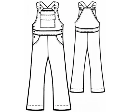 Digital pattern 7113 technical sketch