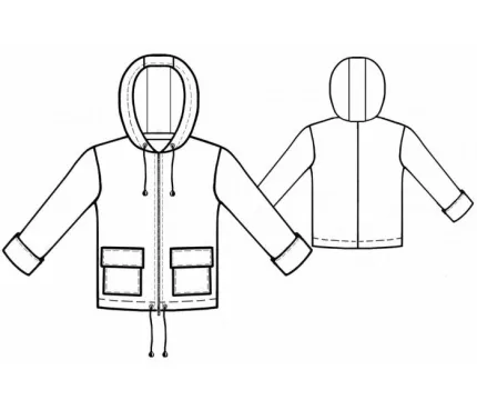 Digital pattern 7115 technical sketch