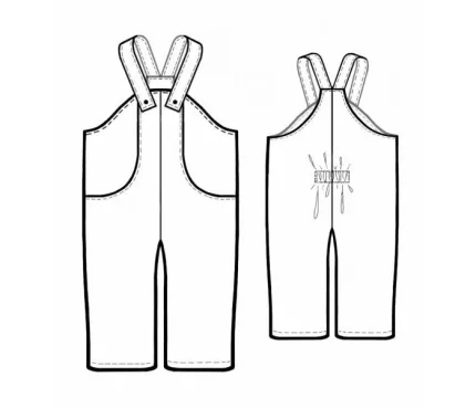 Digital pattern 7134 technical sketch