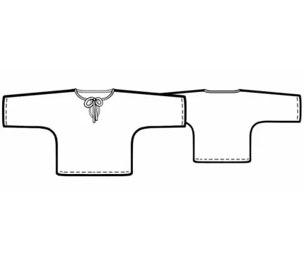 Digital pattern 7136 technical sketch