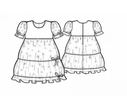 Digital pattern 7139 technical sketch