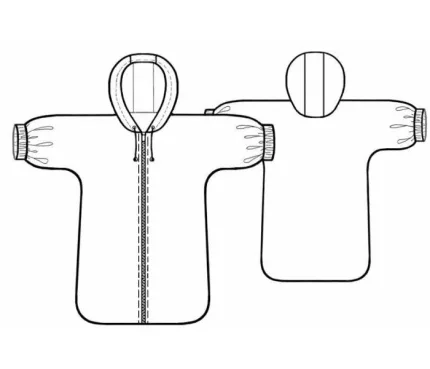 Digital pattern 7145 technical sketch