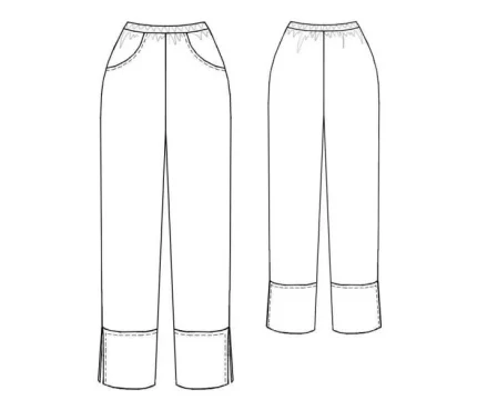 Digital pattern 7155 technical sketch