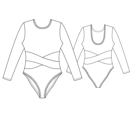 Digital pattern 7164 technicl sketch