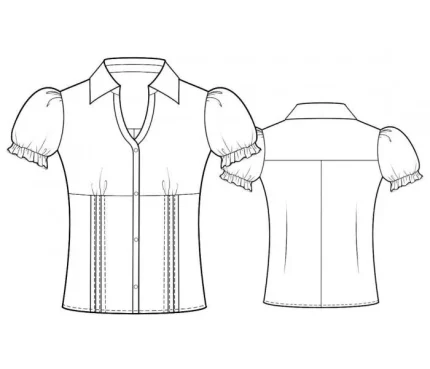 Digital pattern 7169 technical sketch