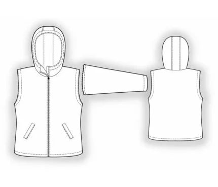 Digital pattern 7173 technical sketch