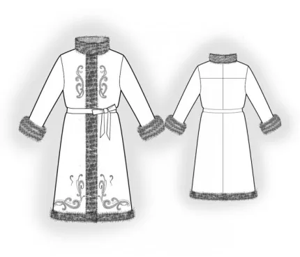 Digital pattern 7176 technical sketch