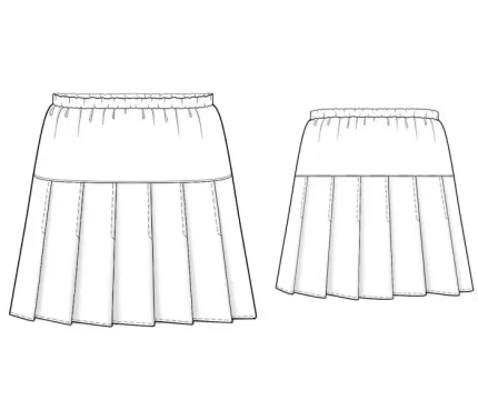 Digital pattern 7185 technical sketch