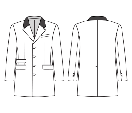 Mens Sewing Pattern 6010 Technical Drawing Minerva Patterns