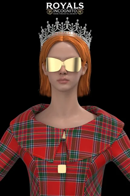 DXF AAMA Minerva Digital Pattern 2681 Visualized in Clo3D with 3D Fabric in MacBean Tartan