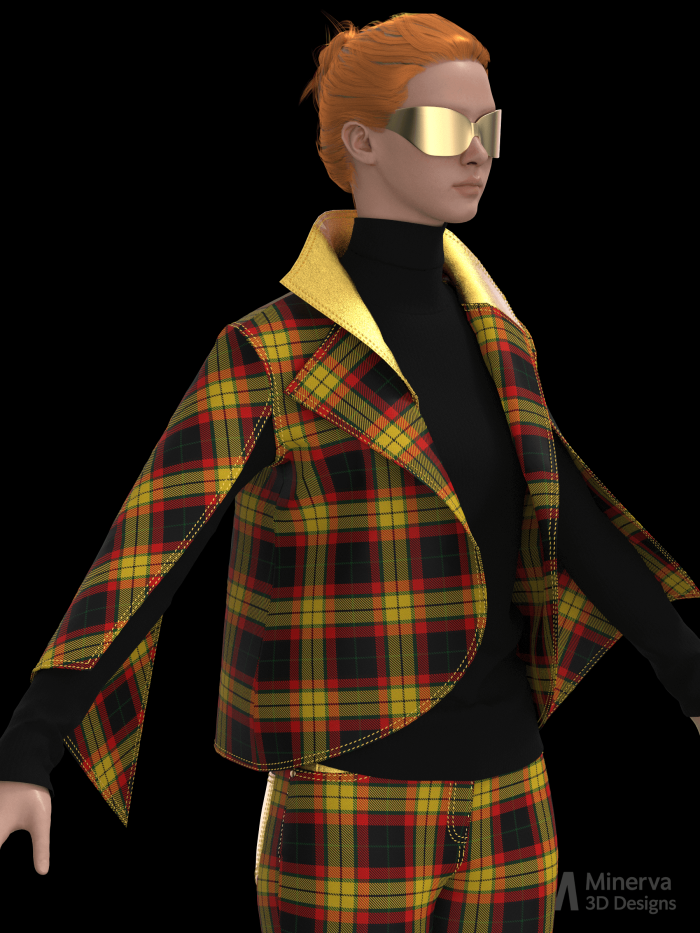 Royals Incognito Jacket 2681 in MacMillan Black Tartan