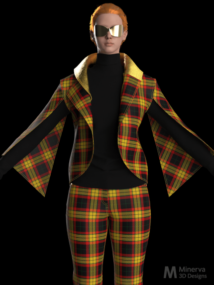 Royals Incognito Jacket 2681 in MacMillan Black Tartan