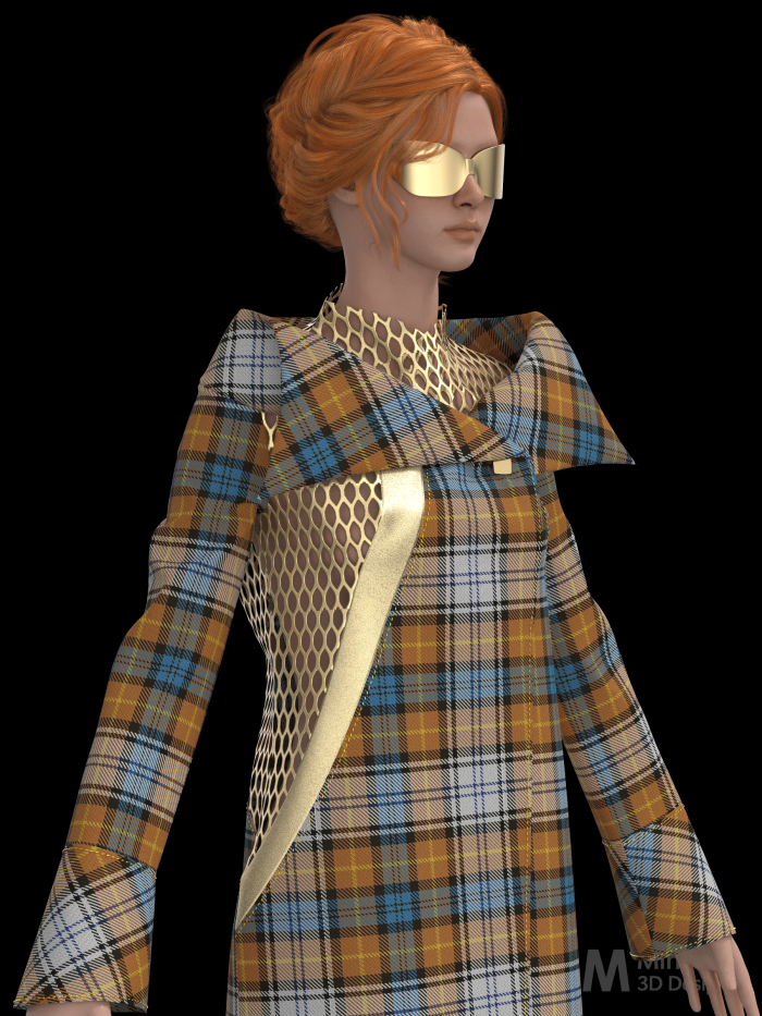 Royals Incognito Coat 2019 in Gordon Tartan