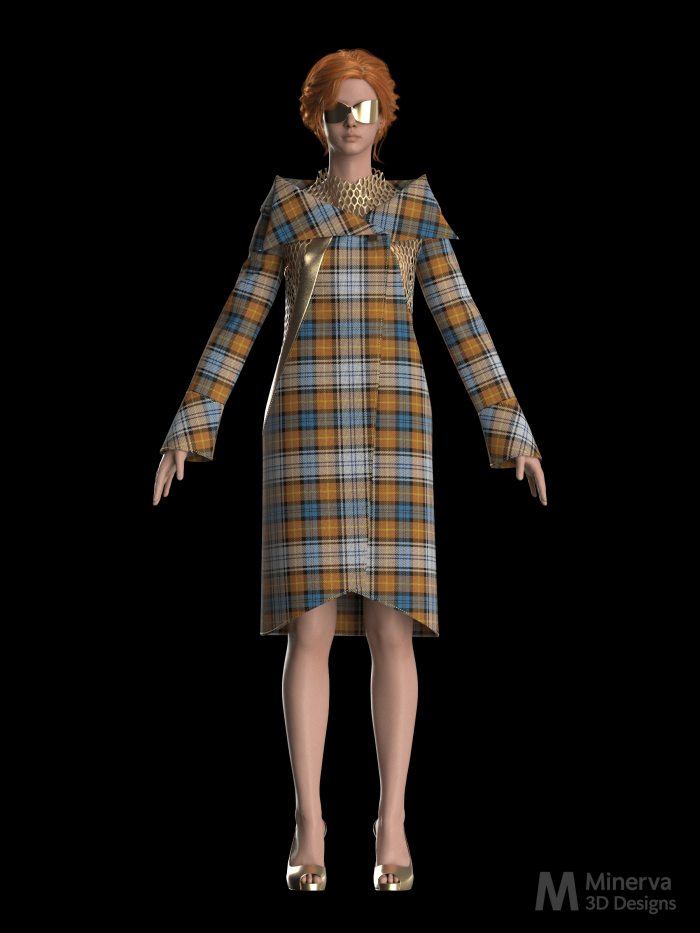 Royals Incognito Coat 2019 in Gordon Tartan
