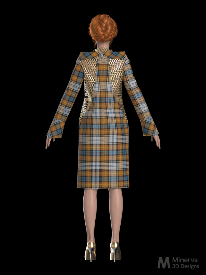 Royals Incognito Coat 2019 in Gordon Tartan