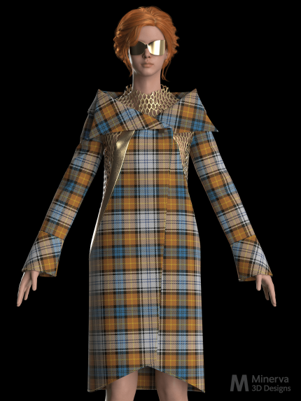 Royals Incognito Coat 2019 in Gordon Tartan
