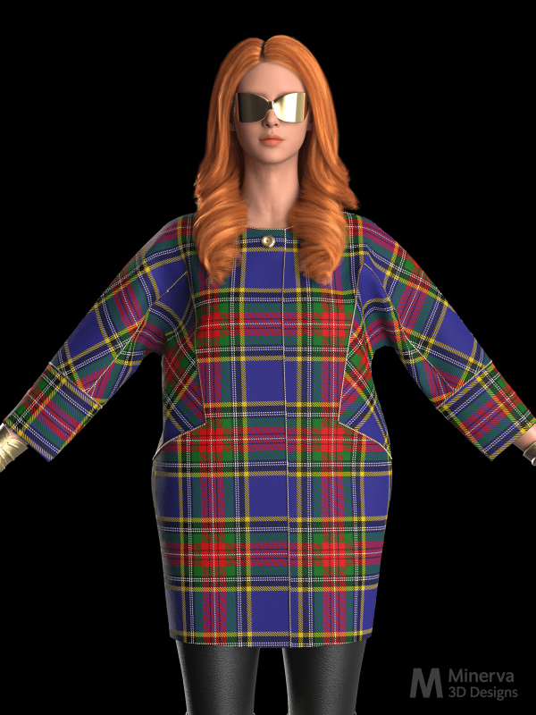 Royals Incognito Coat 2409 in MacBeth Tartan