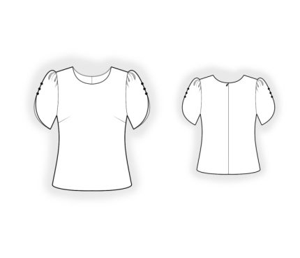 Digital pattern 2835 technical drawing