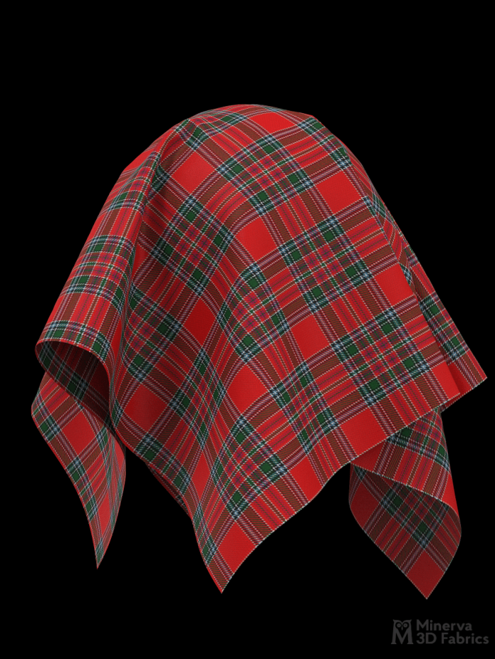 MacBean tartan 3d fabric