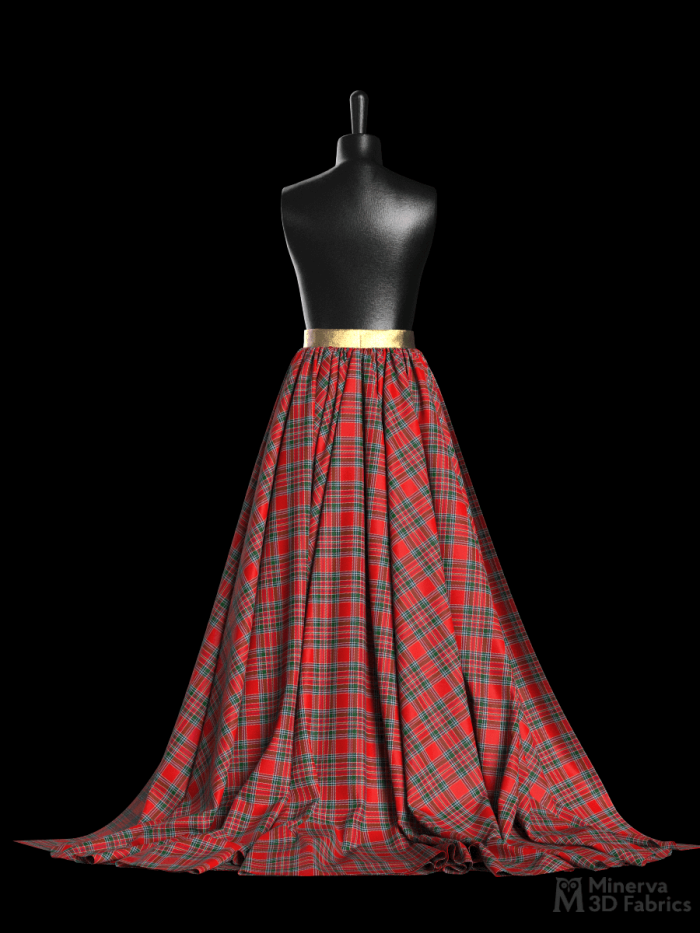 MacBean tartan 3d fabric