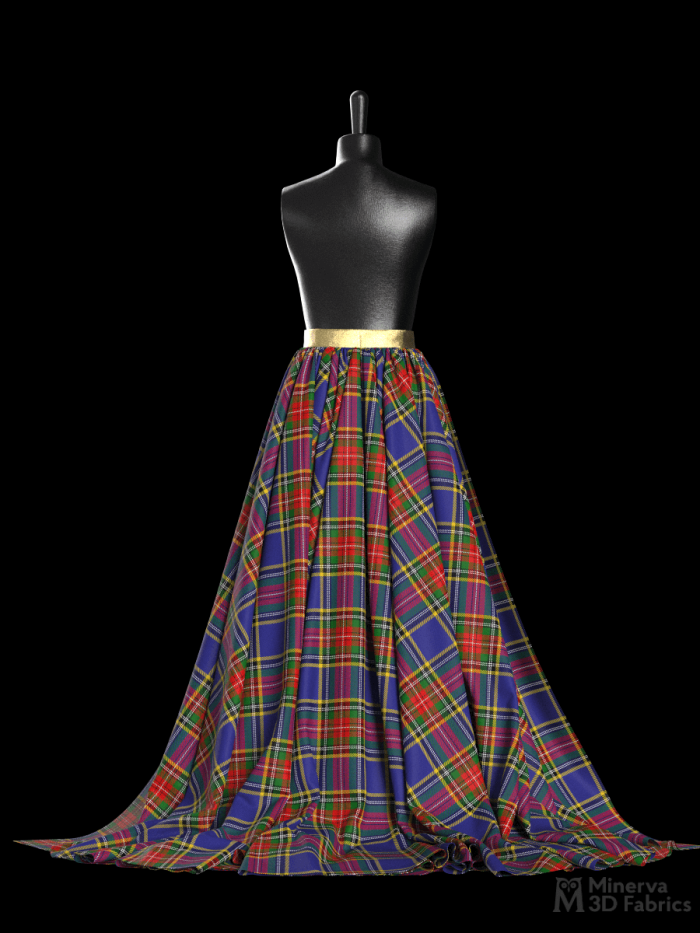 MacBeth Tartan 3d fabric