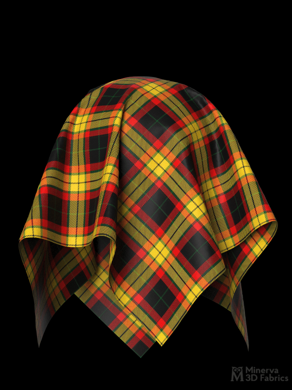 MacMillan tartan 3d fabric