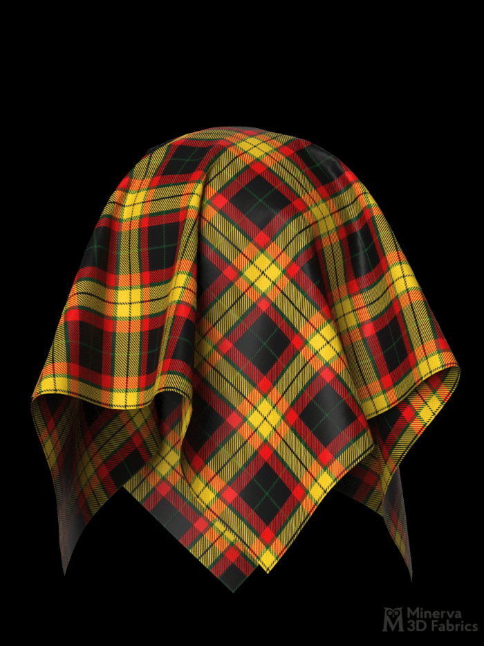 MacMillan tartan 3d fabric