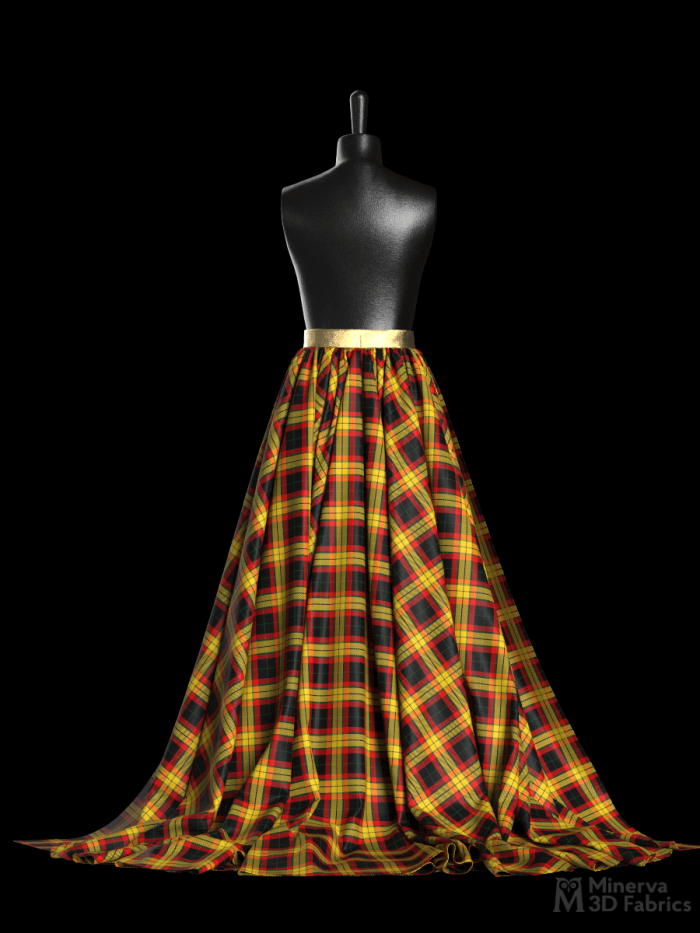 MacMillan tartan 3d fabric